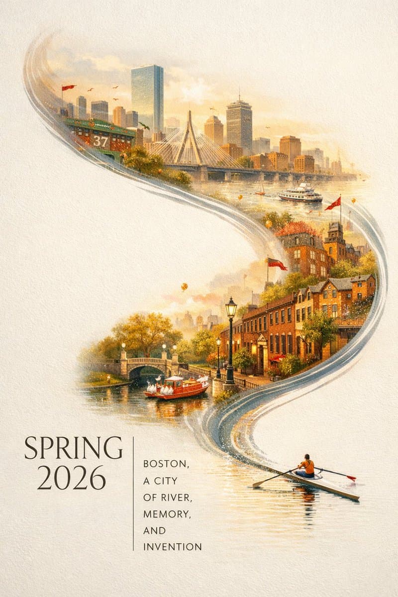 City poster with typography